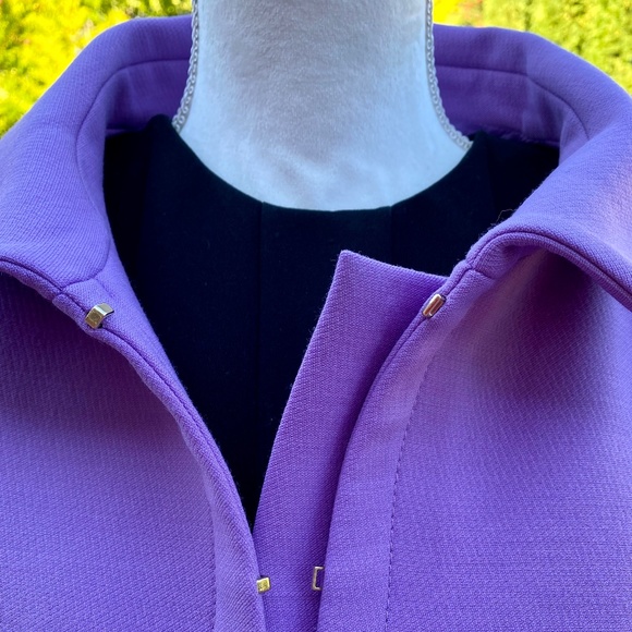 Designer Escada Virgin Wool Lavender Light Jacket  Blazer Office Outfit - Picture 7 of 12